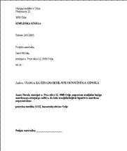 Vloga za izdajo zemljiškoknjižnega izpiska - S to vlogo zaprosite sodišče za izdajo zemljiškoknjižnega izpiska za določeno zemljišče (zemljiško parcelo). Zemljiškoknjižni izpisek vsebuje podatke o zemljišču, o stvarnih pravicah na zemljišču (lastninska pravica, služnosti, hipoteke itd.), o imetnikih stvarnih pravic ter druge podatke.
Ker gre za javne podatke, sme vsakdo zahtevati izdajo zemljiškoknjižnega izpiska za katerokoli zemljišče.